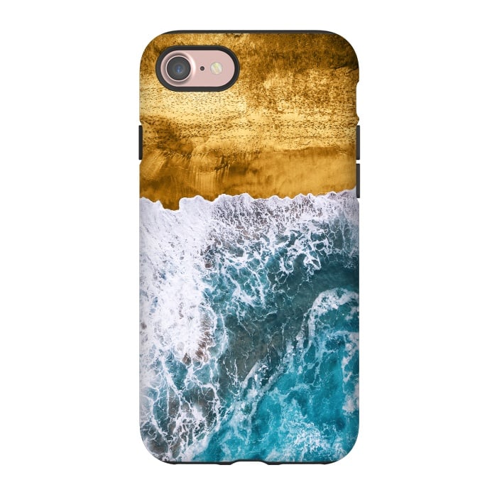 iPhone 7 StrongFit Tropical XVI - Golden Beach by Art Design Works