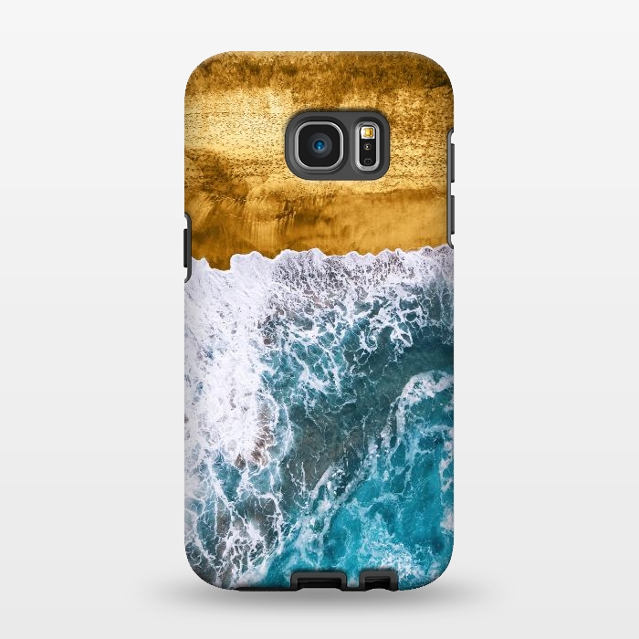 Galaxy S7 EDGE StrongFit Tropical XVI - Golden Beach by Art Design Works