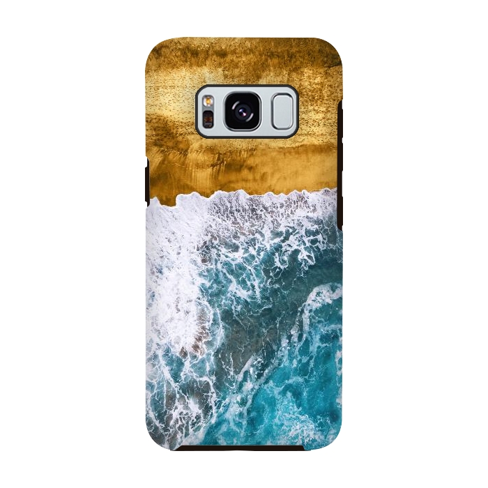 Galaxy S8 StrongFit Tropical XVI - Golden Beach by Art Design Works