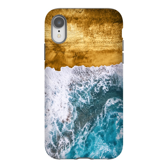 iPhone Xr StrongFit Tropical XVI - Golden Beach by Art Design Works