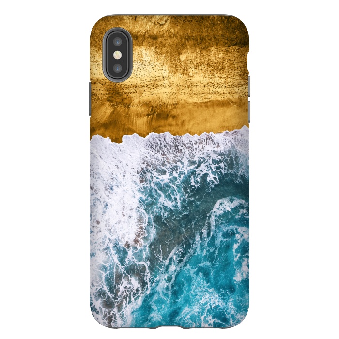 iPhone Xs Max StrongFit Tropical XVI - Golden Beach by Art Design Works