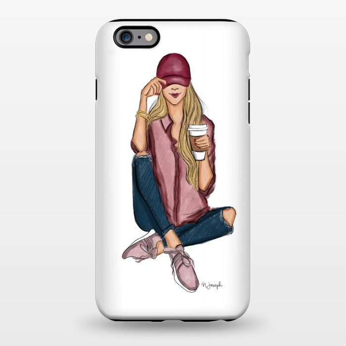 iPhone 6/6s plus StrongFit Basic Chic - Blonde by Natasha Joseph Illustrations 