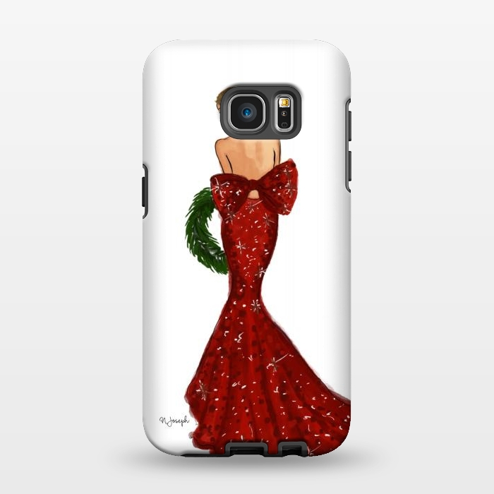 Galaxy S7 EDGE StrongFit Merry Christmas Darling! by Natasha Joseph Illustrations 