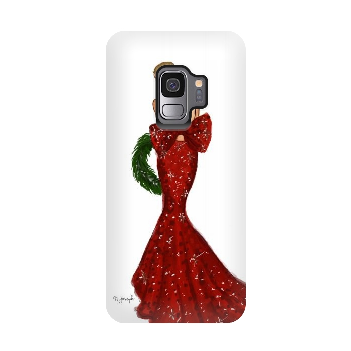 Galaxy S9 StrongFit Merry Christmas Darling! by Natasha Joseph Illustrations 