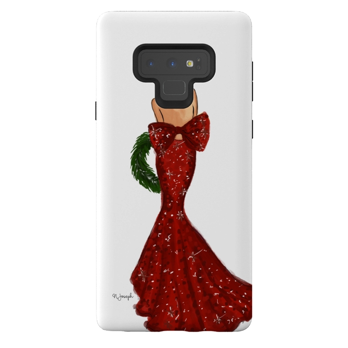 Galaxy Note 9 StrongFit Merry Christmas Darling! by Natasha Joseph Illustrations 