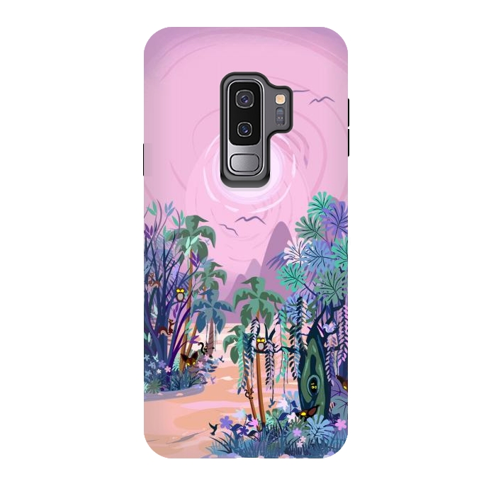 Galaxy S9 plus StrongFit The Eyes of the Enchanted Misty Forest by BluedarkArt