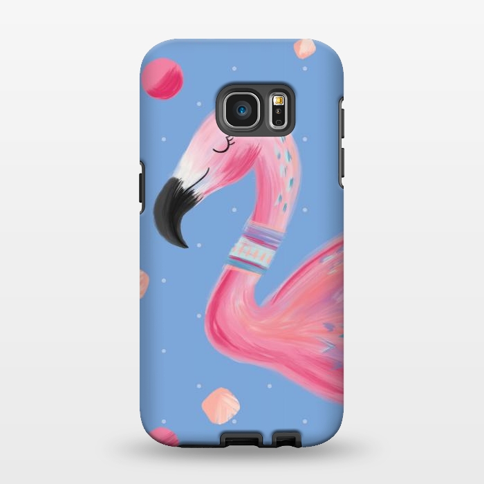 Galaxy S7 EDGE StrongFit Fancy Flamingo by Noonday Design