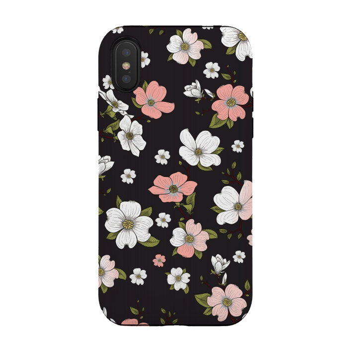 iPhone Xs / X StrongFit Lovable Flowers 2 by Bledi