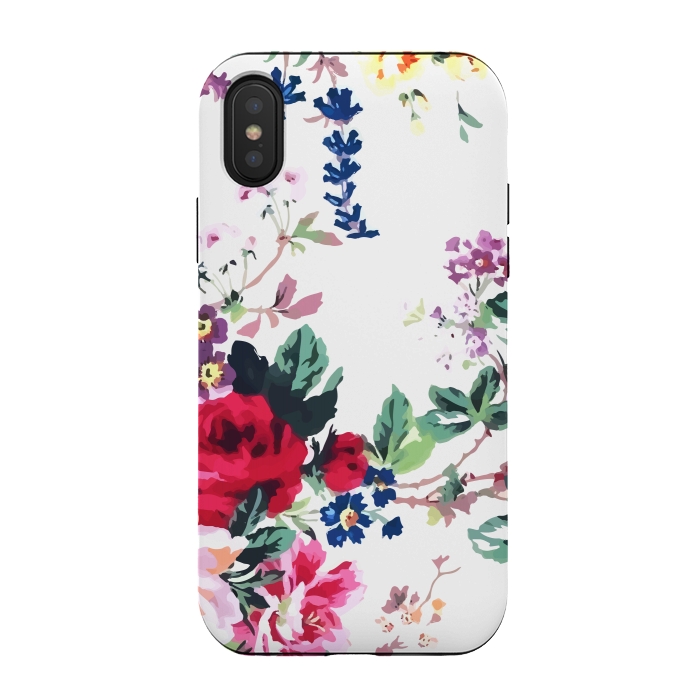 iPhone Xs / X StrongFit Bouquets with roses 3 by Bledi