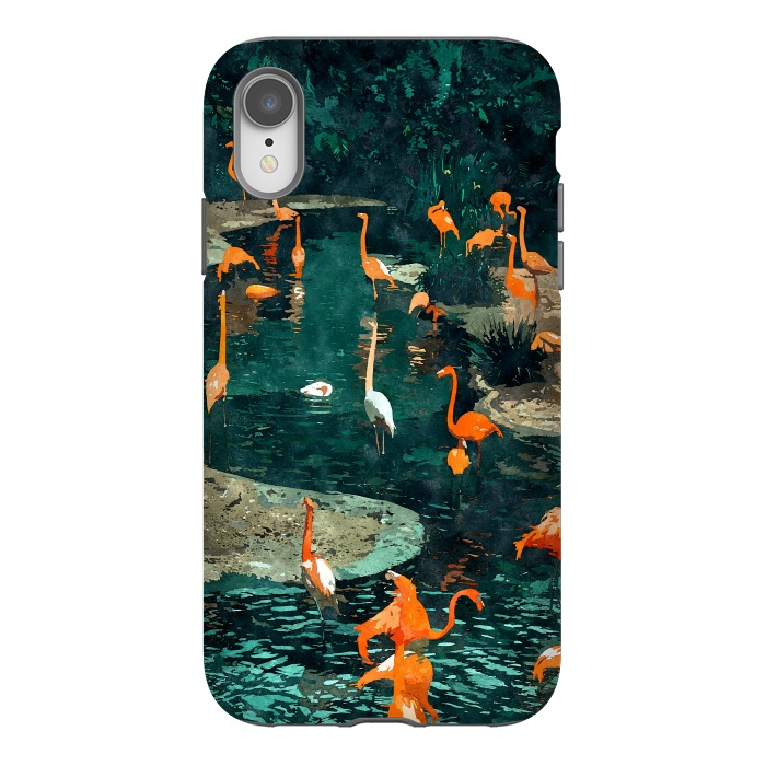 iPhone Xr StrongFit Flamingo Creek by Uma Prabhakar Gokhale