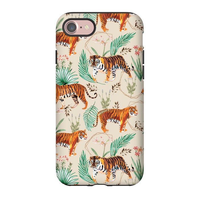 iPhone 7 StrongFit Tropical and Tigers by Uma Prabhakar Gokhale