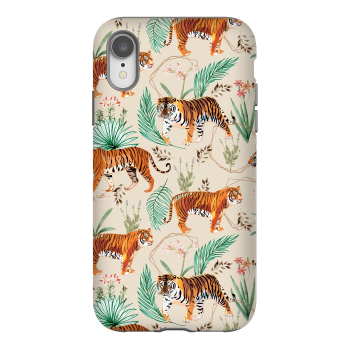 iPhone Xr StrongFit Tropical and Tigers by Uma Prabhakar Gokhale