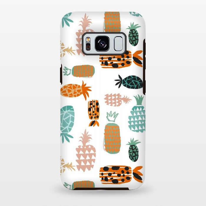Galaxy S8 plus StrongFit Crazy Pineapples by Uma Prabhakar Gokhale