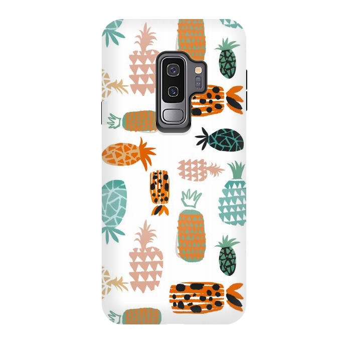 Galaxy S9 plus StrongFit Crazy Pineapples by Uma Prabhakar Gokhale