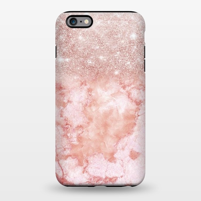 iPhone 6/6s plus StrongFit Glitter on Blush Agate by  Utart