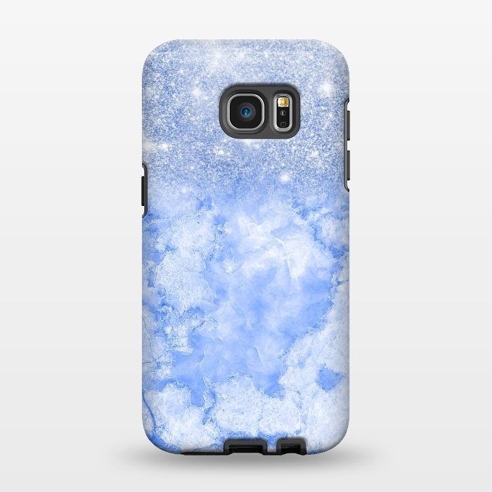 Galaxy S7 EDGE StrongFit Glitter on Sky Blue Agate by  Utart