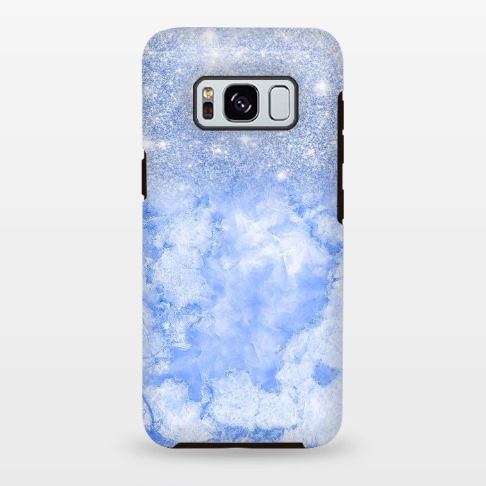 Galaxy S8 plus StrongFit Glitter on Sky Blue Agate by  Utart