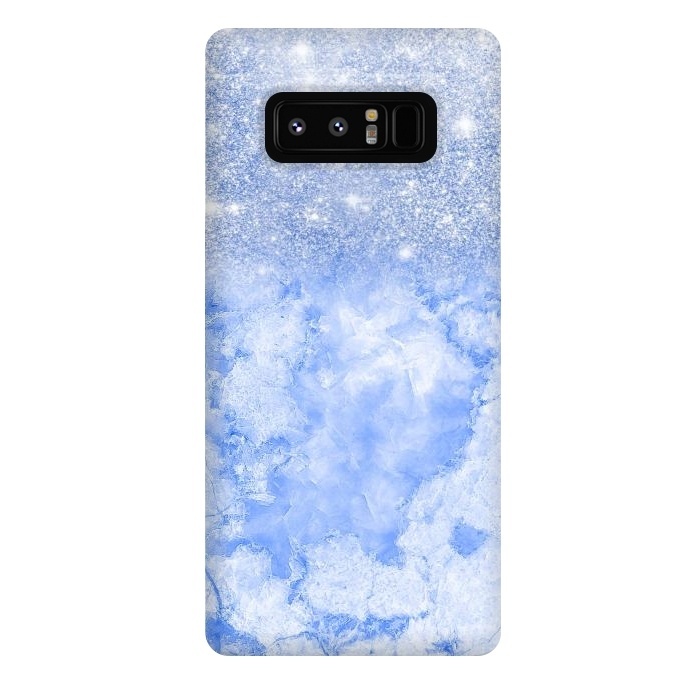 Galaxy Note 8 StrongFit Glitter on Sky Blue Agate by  Utart