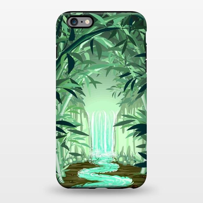 iPhone 6/6s plus StrongFit Fluorescent Waterfall on Surreal Bamboo Forest  by BluedarkArt