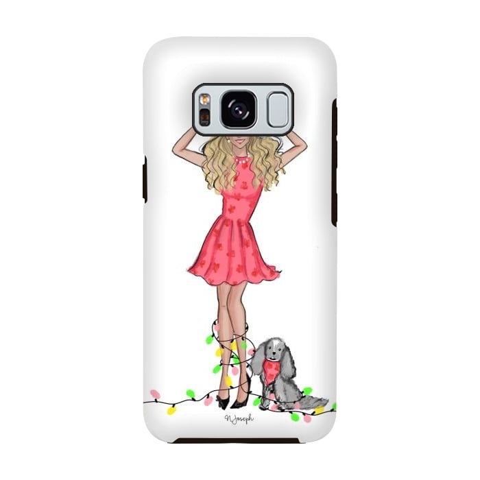 Galaxy S8 StrongFit Merry & Bright by Natasha Joseph Illustrations 