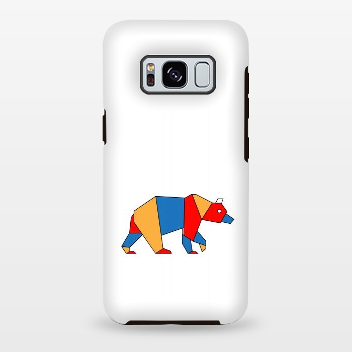 Galaxy S8 plus StrongFit bear geometric by TMSarts