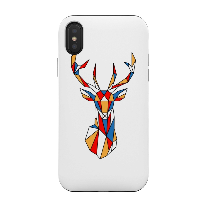 iPhone Xs / X StrongFit deer geometric by TMSarts