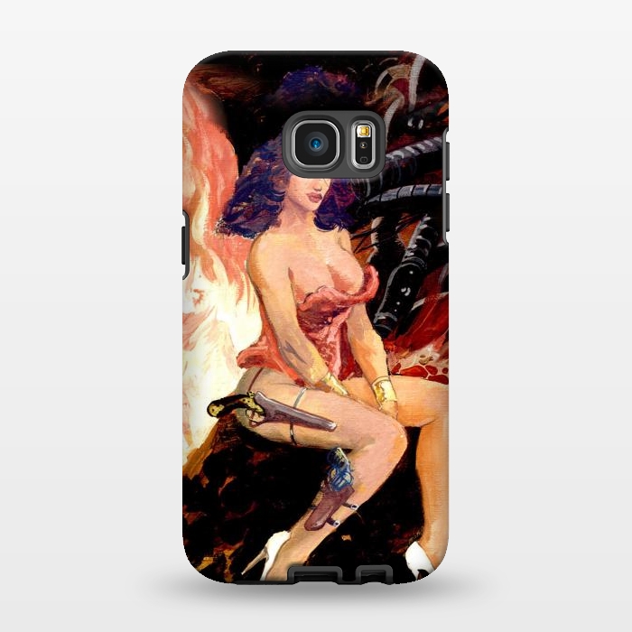 Galaxy S7 EDGE StrongFit Piratesse rouge by Max LeTamis
