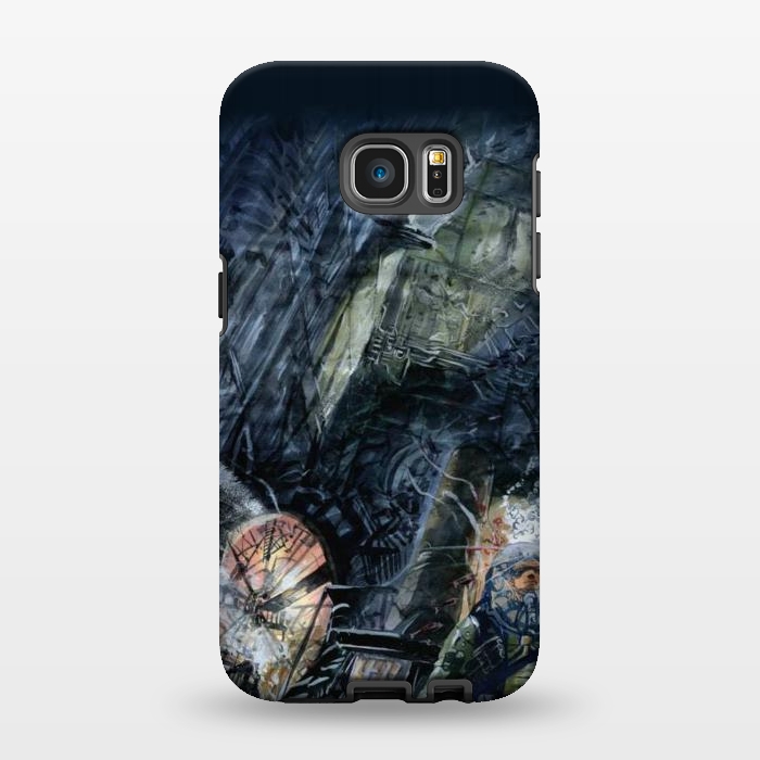 Galaxy S7 EDGE StrongFit Twenty Thousand Leagues Under the Sea, Jules Verne world by Max LeTamis