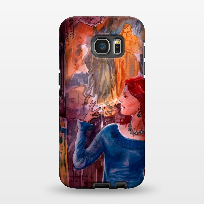 Galaxy S7 EDGE StrongFit Womans and Art by Max LeTamis