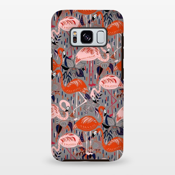 Galaxy S8 plus StrongFit Flamingos  by Tigatiga