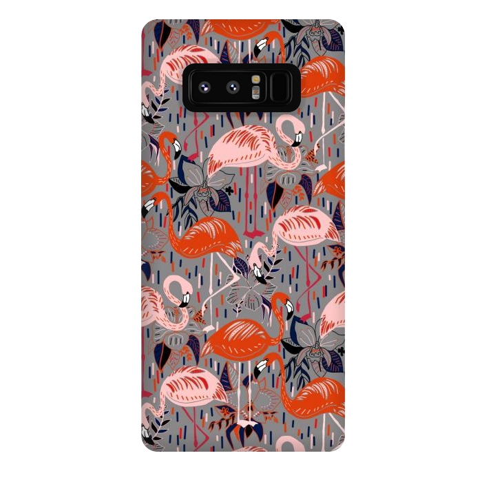 Galaxy Note 8 StrongFit Flamingos  by Tigatiga