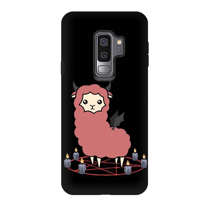 Galaxy S9 plus StrongFit Llama demon by Laura Nagel