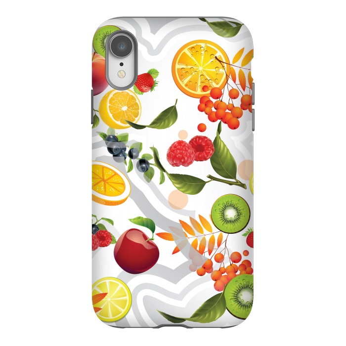iPhone Xr StrongFit Mixed Fruit by Bledi