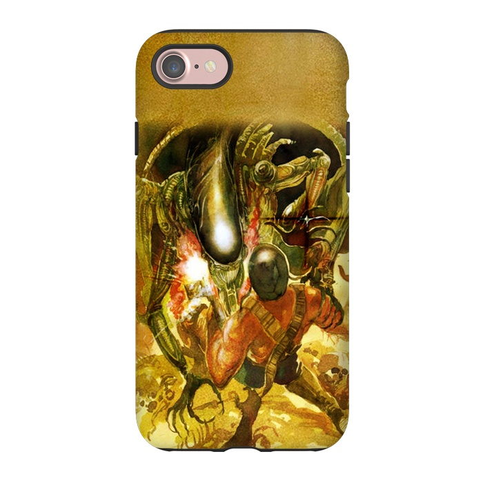 iPhone 7 StrongFit Aliens and War by Max LeTamis