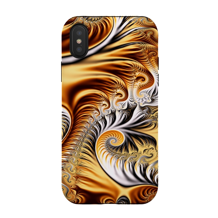 iPhone Xs / X StrongFit Fractal Art XV by Art Design Works
