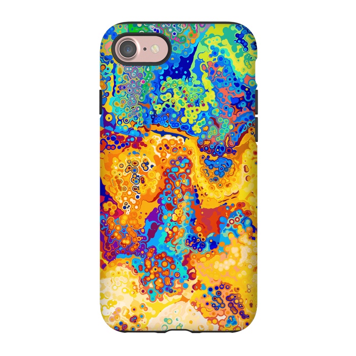iPhone 7 StrongFit Colorful Cells Pattern Design by Art Design Works