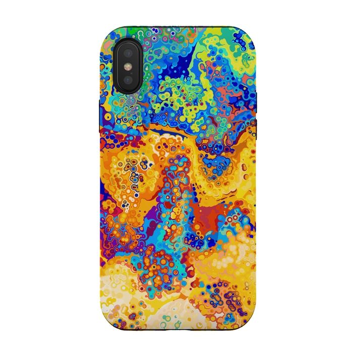 iPhone Xs / X StrongFit Colorful Cells Pattern Design by Art Design Works