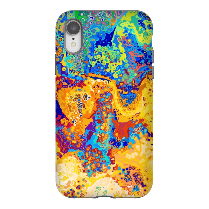 iPhone Xr StrongFit Colorful Cells Pattern Design by Art Design Works