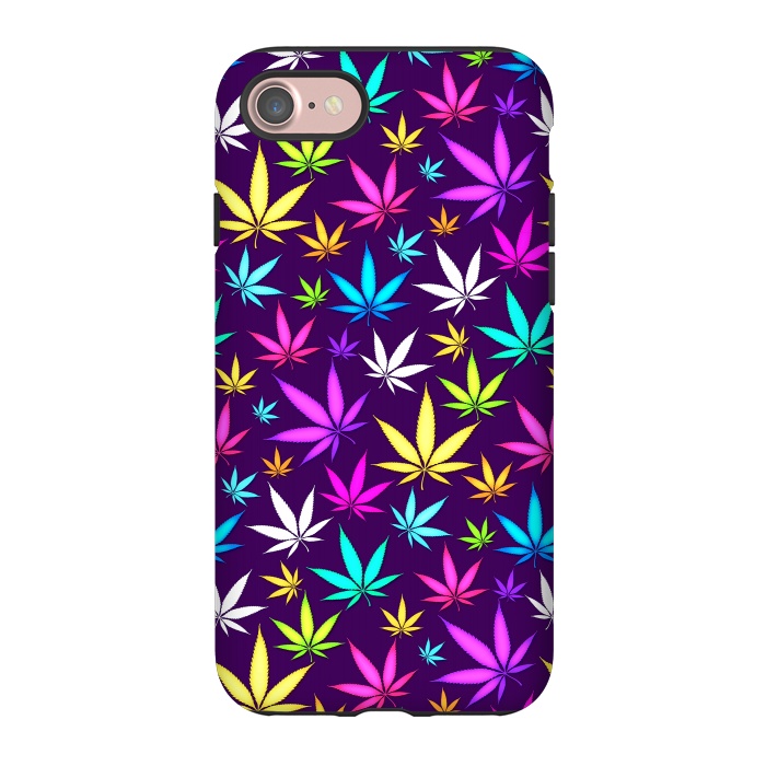 iPhone 7 StrongFit Colorful Weed Pattern by Art Design Works