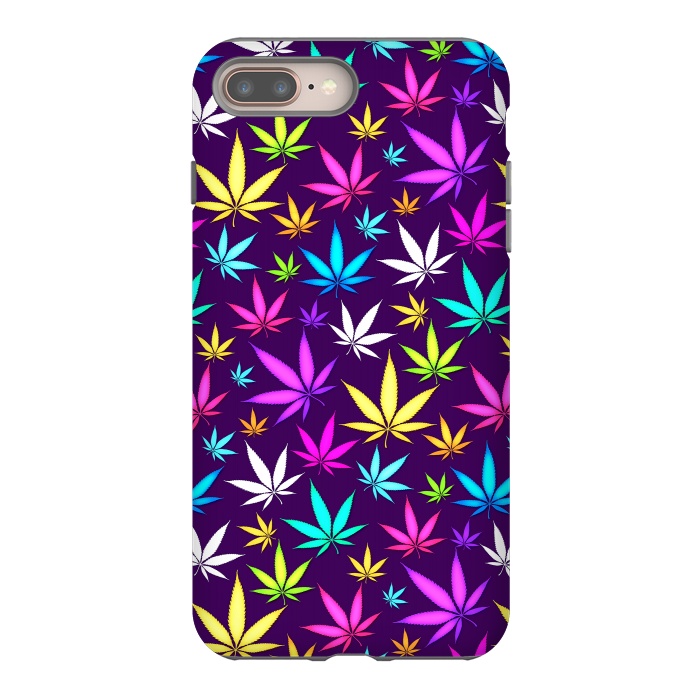 iPhone 7 plus StrongFit Colorful Weed Pattern by Art Design Works