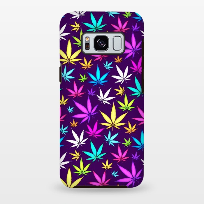 Galaxy S8 plus StrongFit Colorful Weed Pattern by Art Design Works
