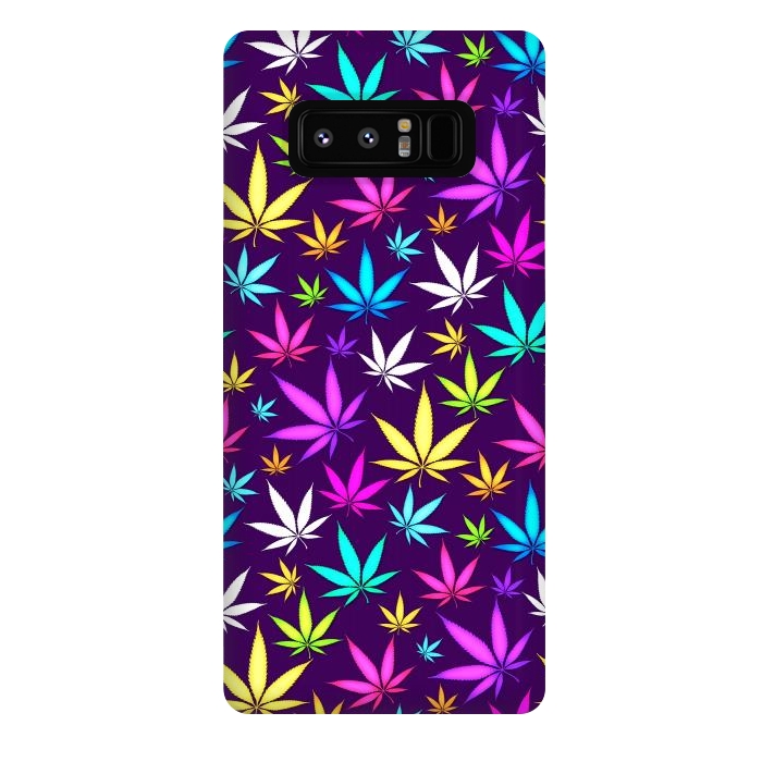 Galaxy Note 8 StrongFit Colorful Weed Pattern by Art Design Works