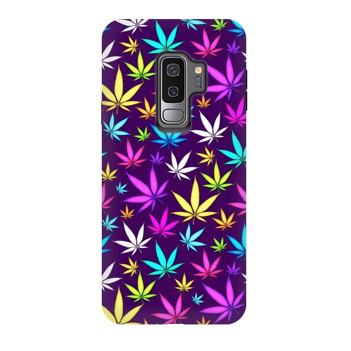 Galaxy S9 plus StrongFit Colorful Weed Pattern by Art Design Works