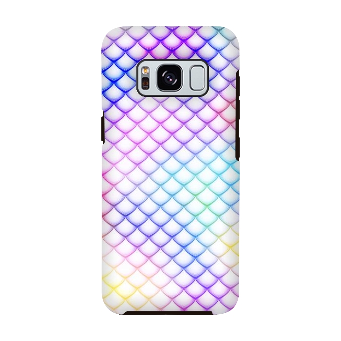 Galaxy S8 StrongFit Colorful Mermaid Scales by Art Design Works