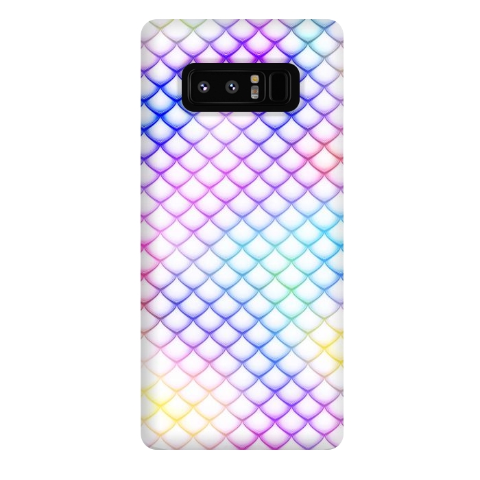 Galaxy Note 8 StrongFit Colorful Mermaid Scales by Art Design Works