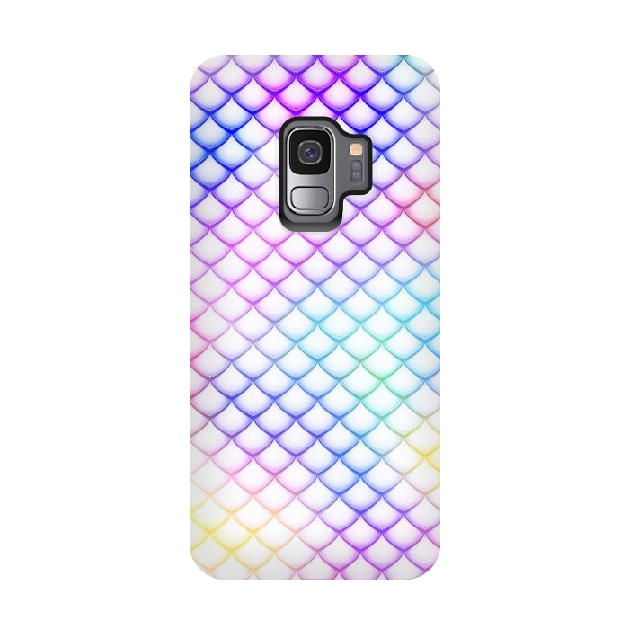 Galaxy S9 StrongFit Colorful Mermaid Scales by Art Design Works