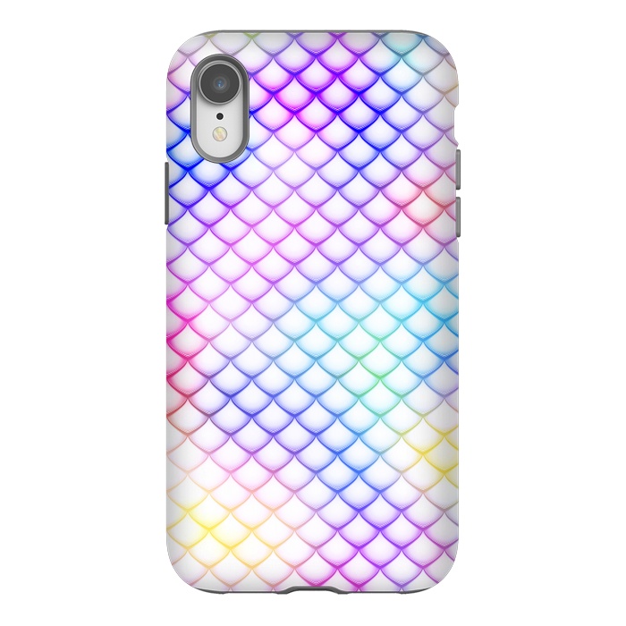 iPhone Xr StrongFit Colorful Mermaid Scales by Art Design Works