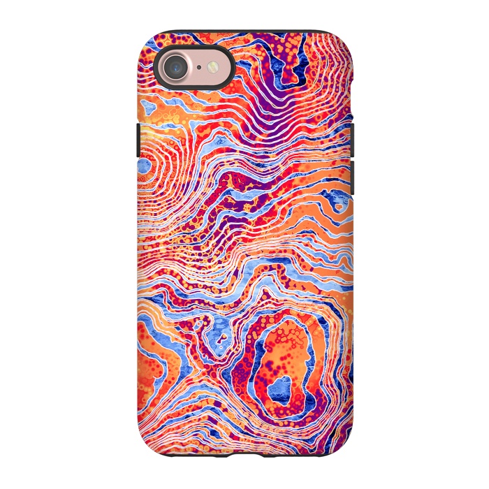 iPhone 7 StrongFit  Abstract Colorful Marble I by Art Design Works