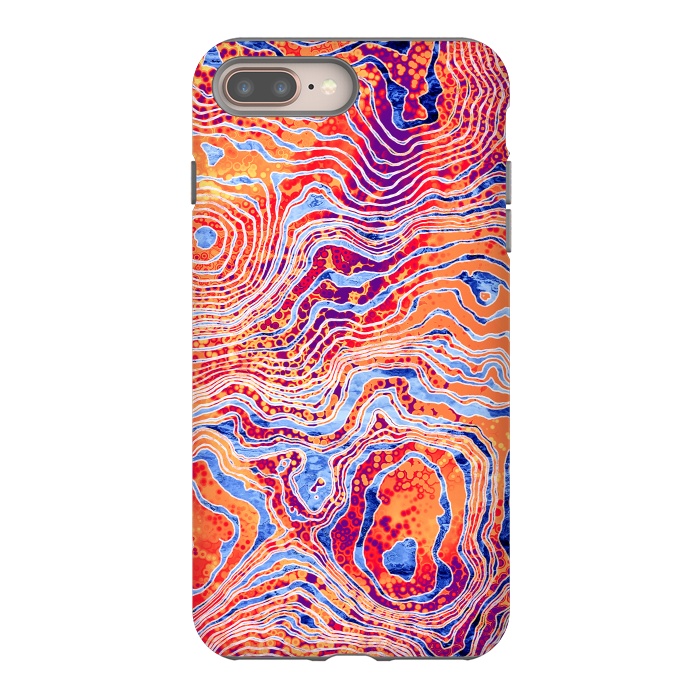 iPhone 7 plus StrongFit  Abstract Colorful Marble I by Art Design Works