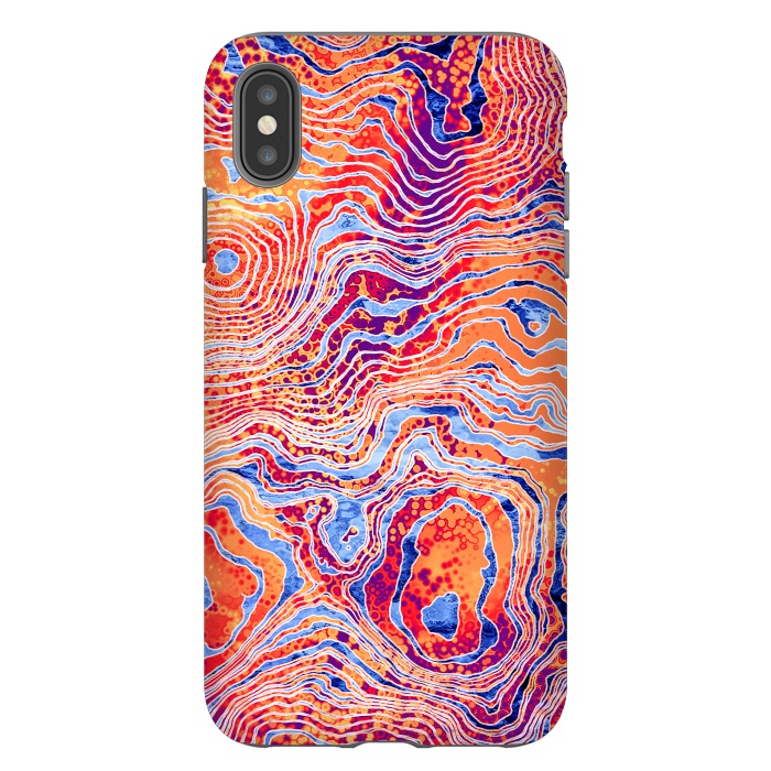 iPhone Xs Max StrongFit  Abstract Colorful Marble I by Art Design Works